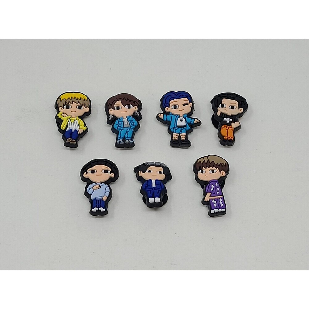 BTS Shoe Charms 7pc Kpop Band Girls Teens Collectible Hard to Find